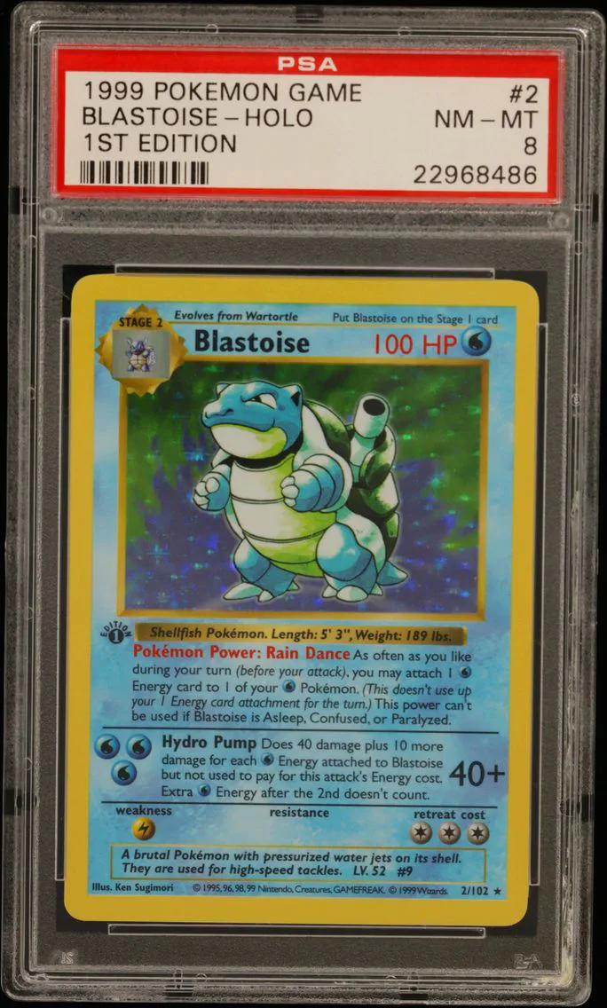 1999 #2 Blastoise-Holo 1st Editi